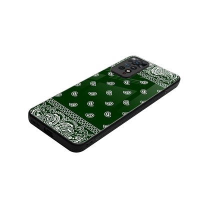 Paisley Green stylish phone case for redmi note 11 pro | glossy glass and slim fit