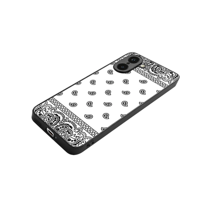 Paisley White stylish phone case for oneplus nord ce5 5g | glossy glass and slim fit