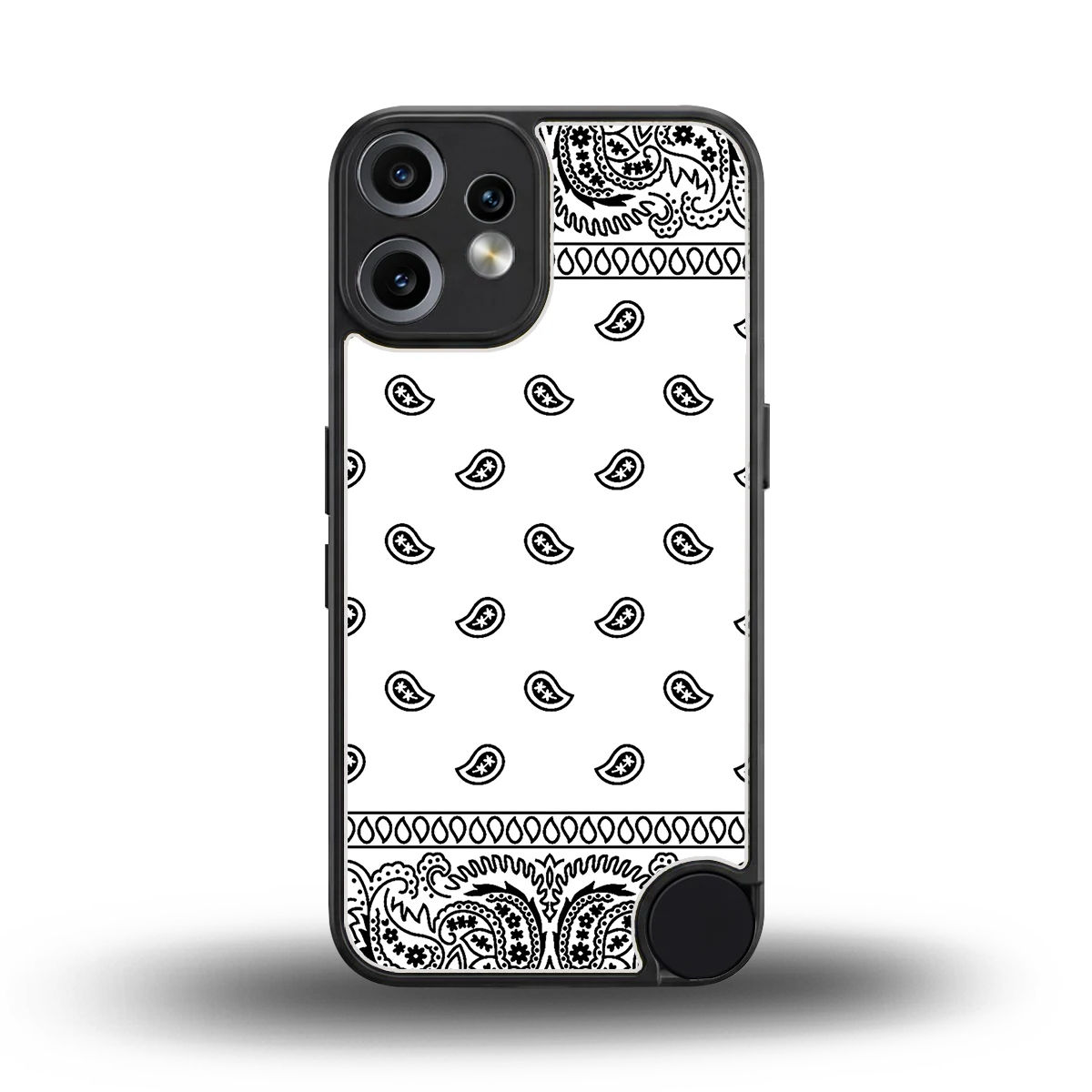 Paisley White back phone cover | glass case for cmf nothing phone 2 pro