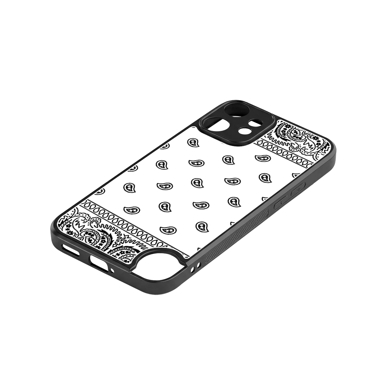 Paisley White stylish phone case for cmf nothing phone 2 pro | glossy glass and slim fit