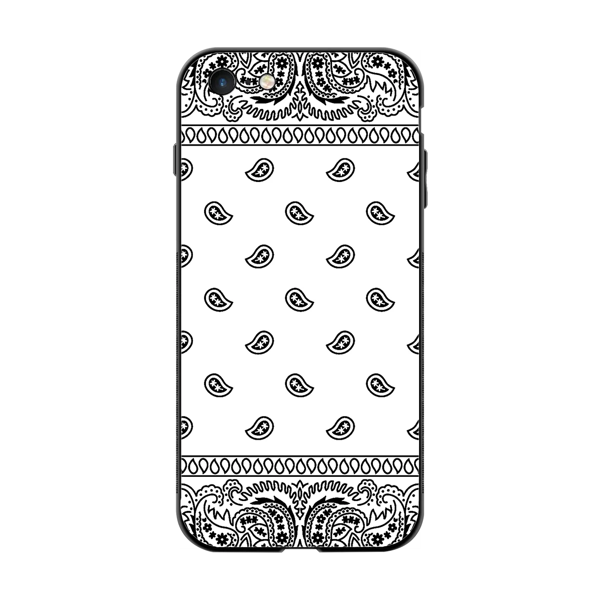Paisley White back phone cover | glass case for iphone 6