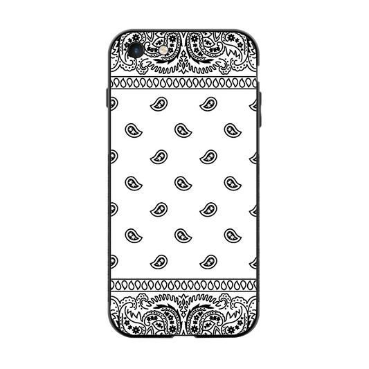 Paisley White back phone cover | glass case for iphone 6