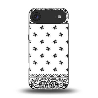 Paisley White back phone cover | glass case for iphone air