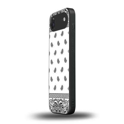 Paisley White iphone air mobile cover | shockproof glass phone case