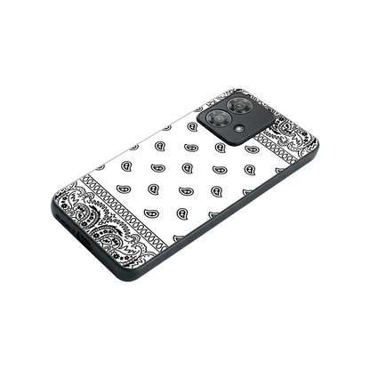 Paisley White stylish phone case for motorola edge 40 neo 5g | glossy glass and slim fit