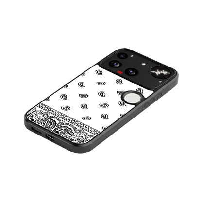 Paisley White stylish phone case for nothing phone 3 | glossy glass and slim fit
