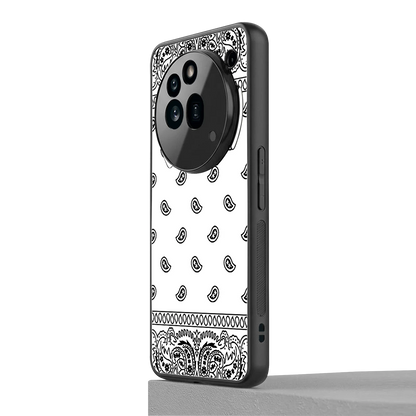 Paisley White nothing phone 3a pro mobile cover | shockproof glass phone case