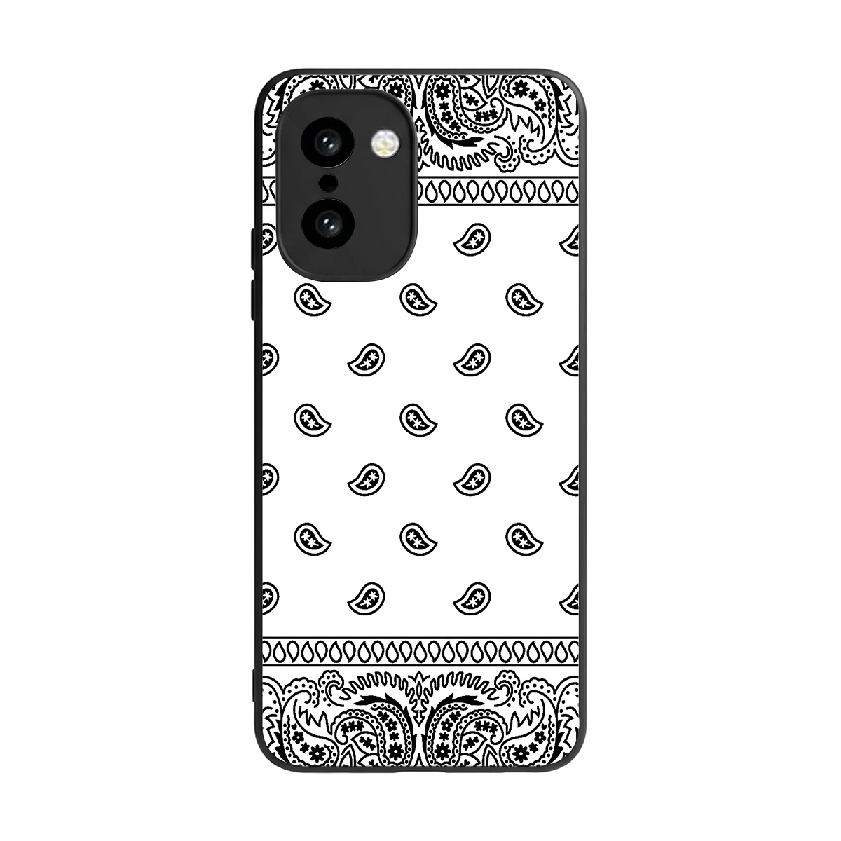 Paisley White back phone cover | glass case for oneplus 15r