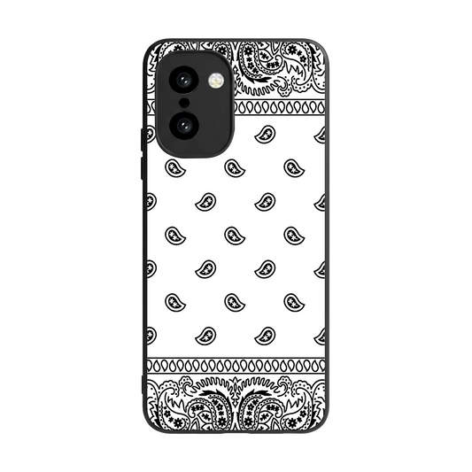 Paisley White back phone cover | glass case for oneplus 15r