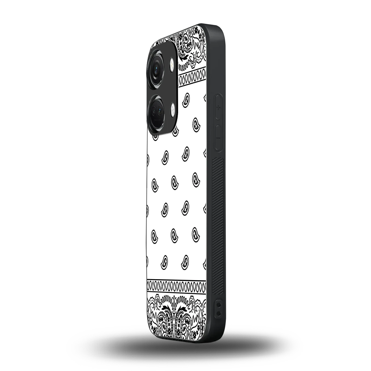 Paisley White oneplus nord 3 mobile cover | shockproof glass phone case