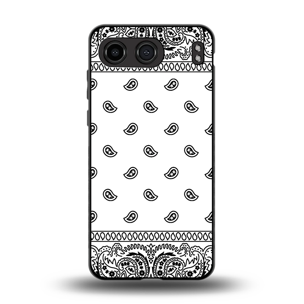 Paisley White back phone cover | glass case for oneplus nord 4