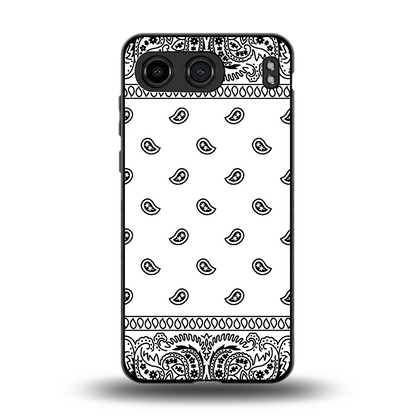 Paisley White back phone cover | glass case for oneplus nord 4