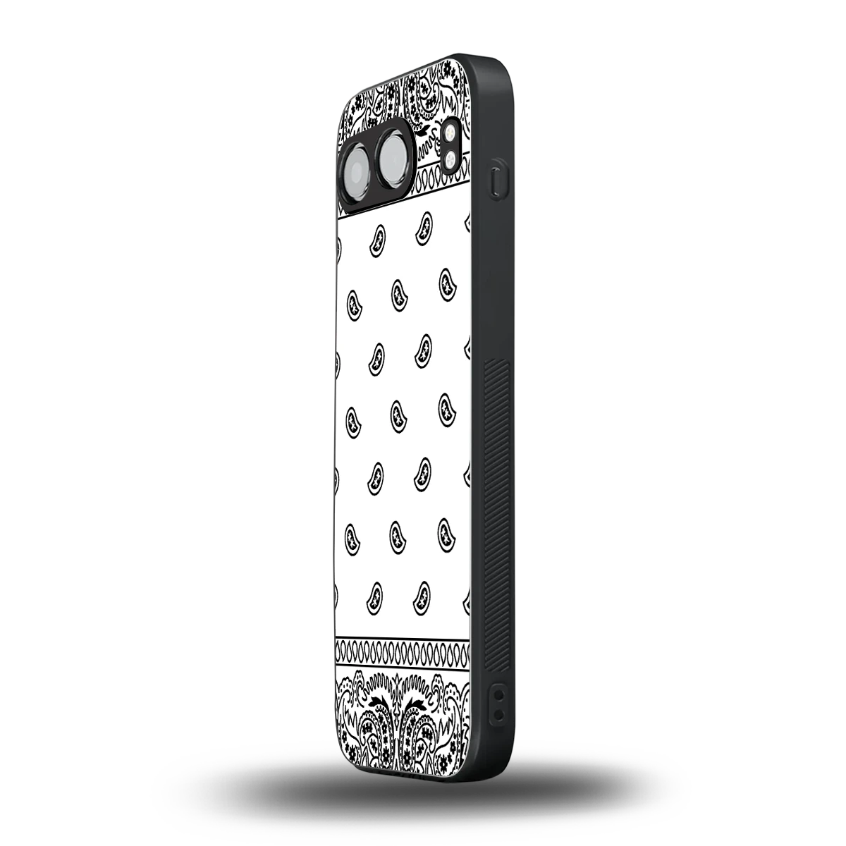 Paisley White oneplus nord 4 mobile cover | shockproof glass phone case