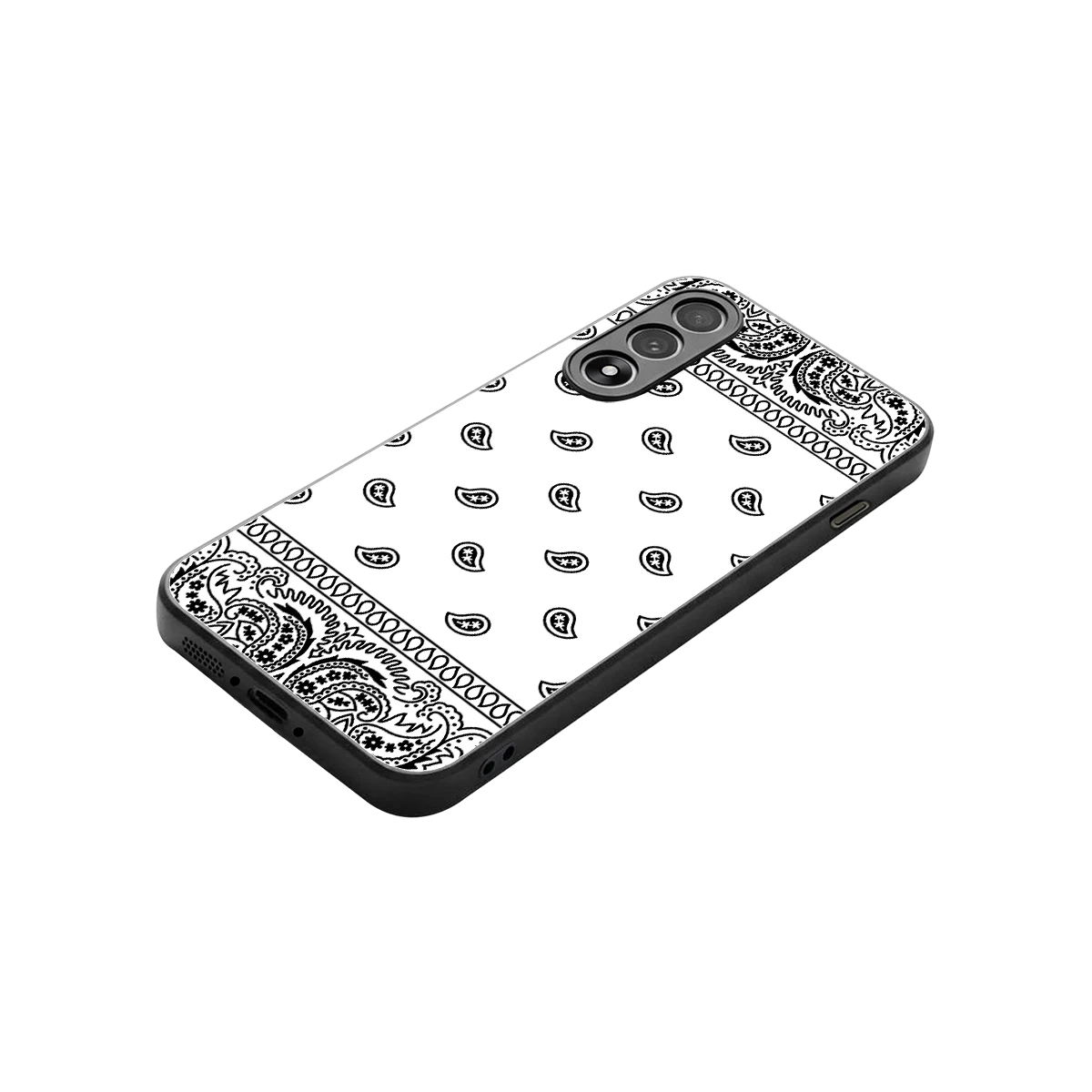 Paisley White stylish phone case for oneplus nord 5 | glossy glass and slim fit