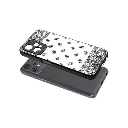 Paisley White sleek oneplus nord ce 2 lite cover with tempered glass back and TPU edges