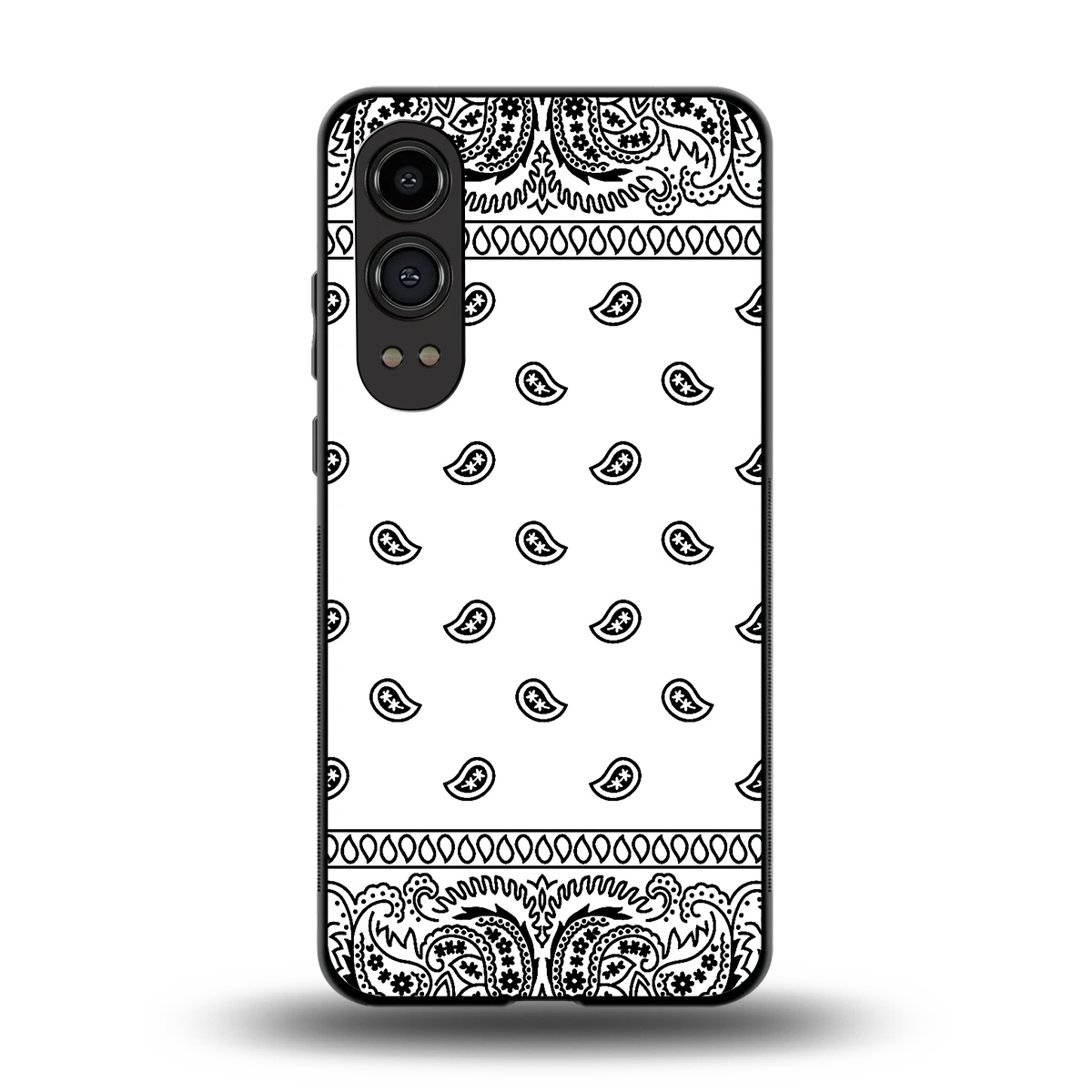 Paisley White back phone cover | glass case for oneplus nord ce 4 lite