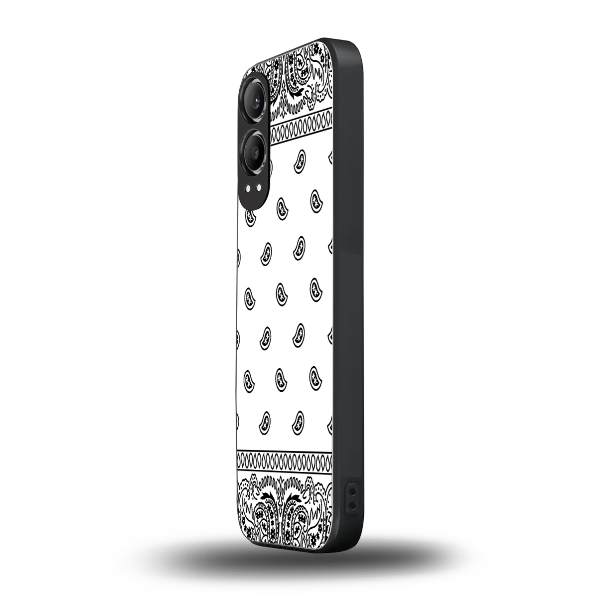 Paisley White oneplus nord ce 4 lite mobile cover | shockproof glass phone case