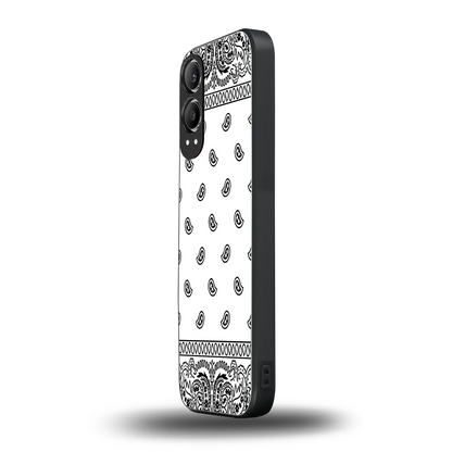 Paisley White oneplus nord ce 4 lite mobile cover | shockproof glass phone case