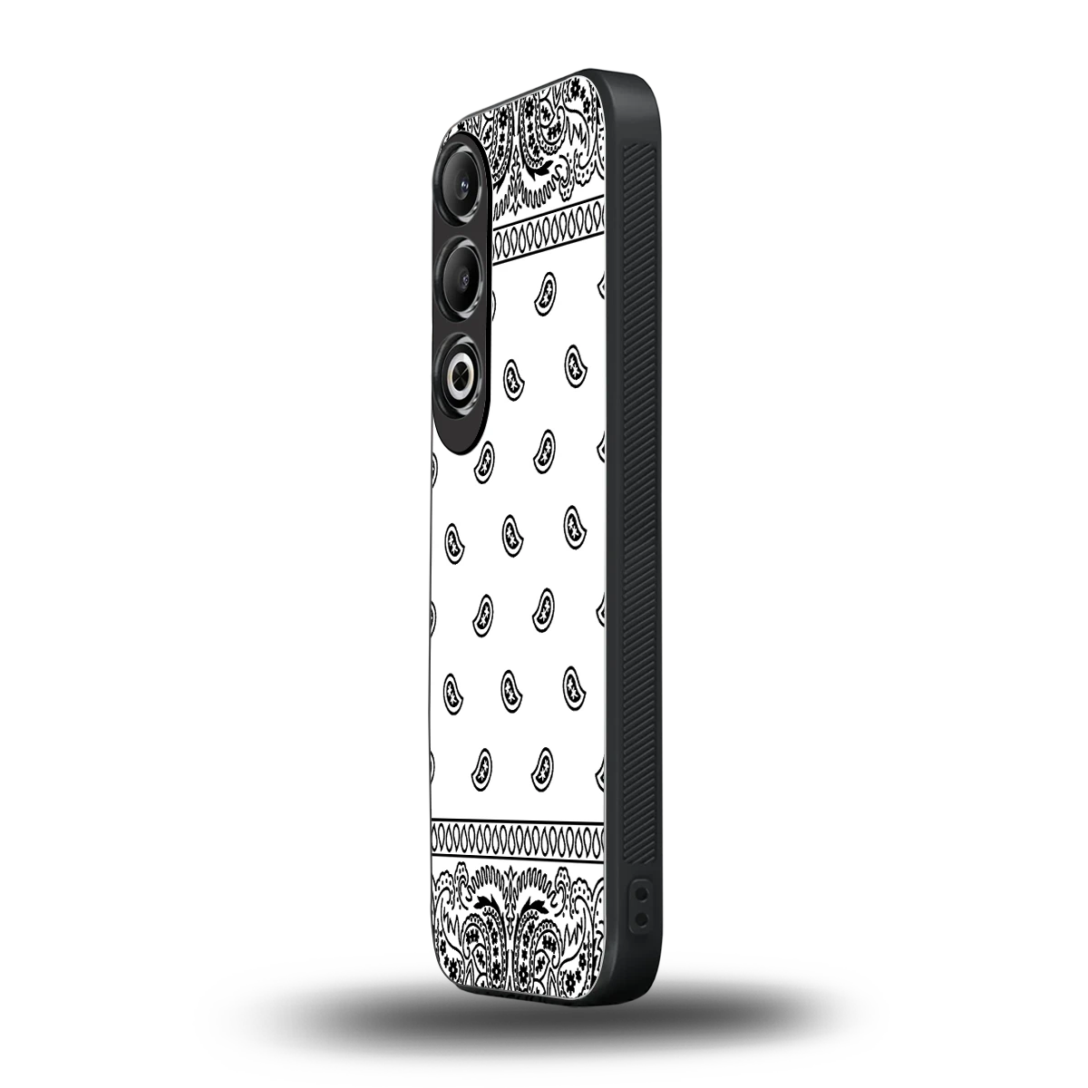 Paisley White oneplus nord ce 4 mobile cover | shockproof glass phone case