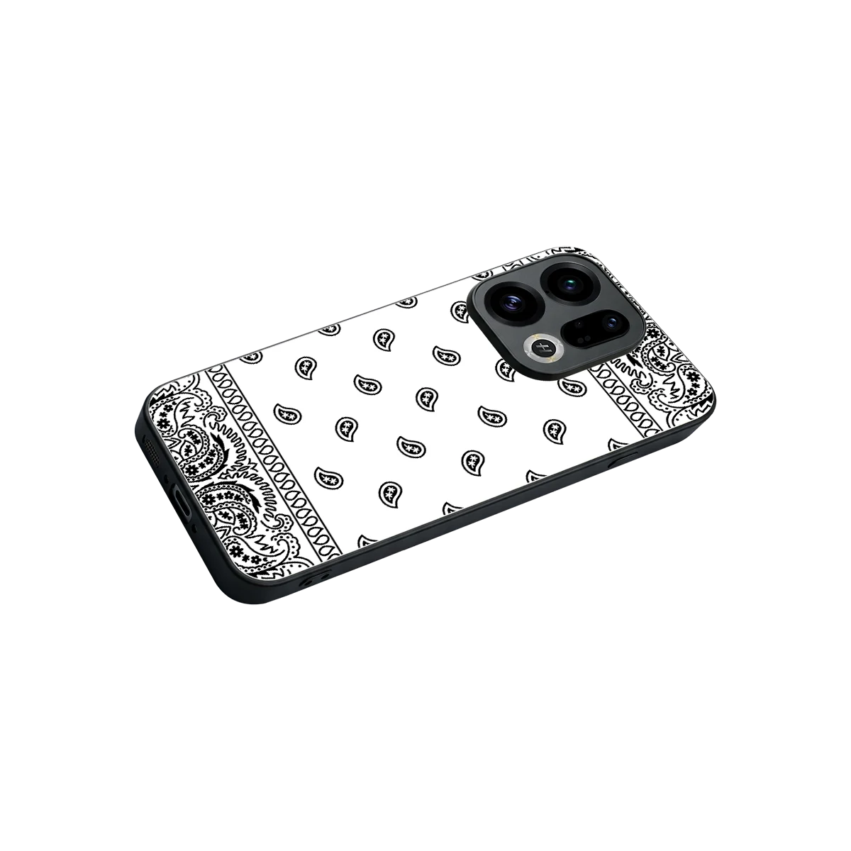 Paisley White stylish phone case for oppo find x9 | glossy glass and slim fit