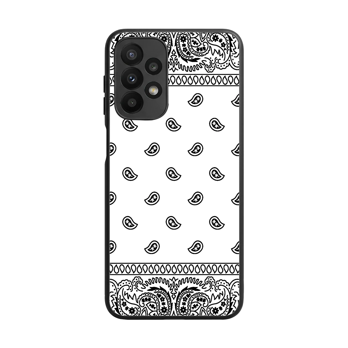 Paisley White back phone cover | glass case for samsung galaxy a23