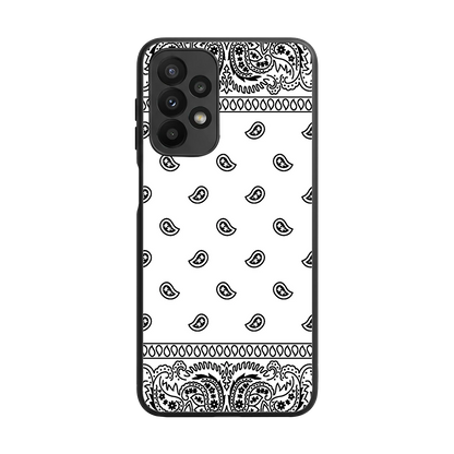Paisley White back phone cover | glass case for samsung galaxy a23