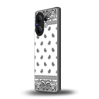 Paisley White vivo v60 mobile cover | shockproof glass phone case