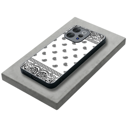 Paisley White stylish phone case for vivo v70 elite | glossy glass and slim fit