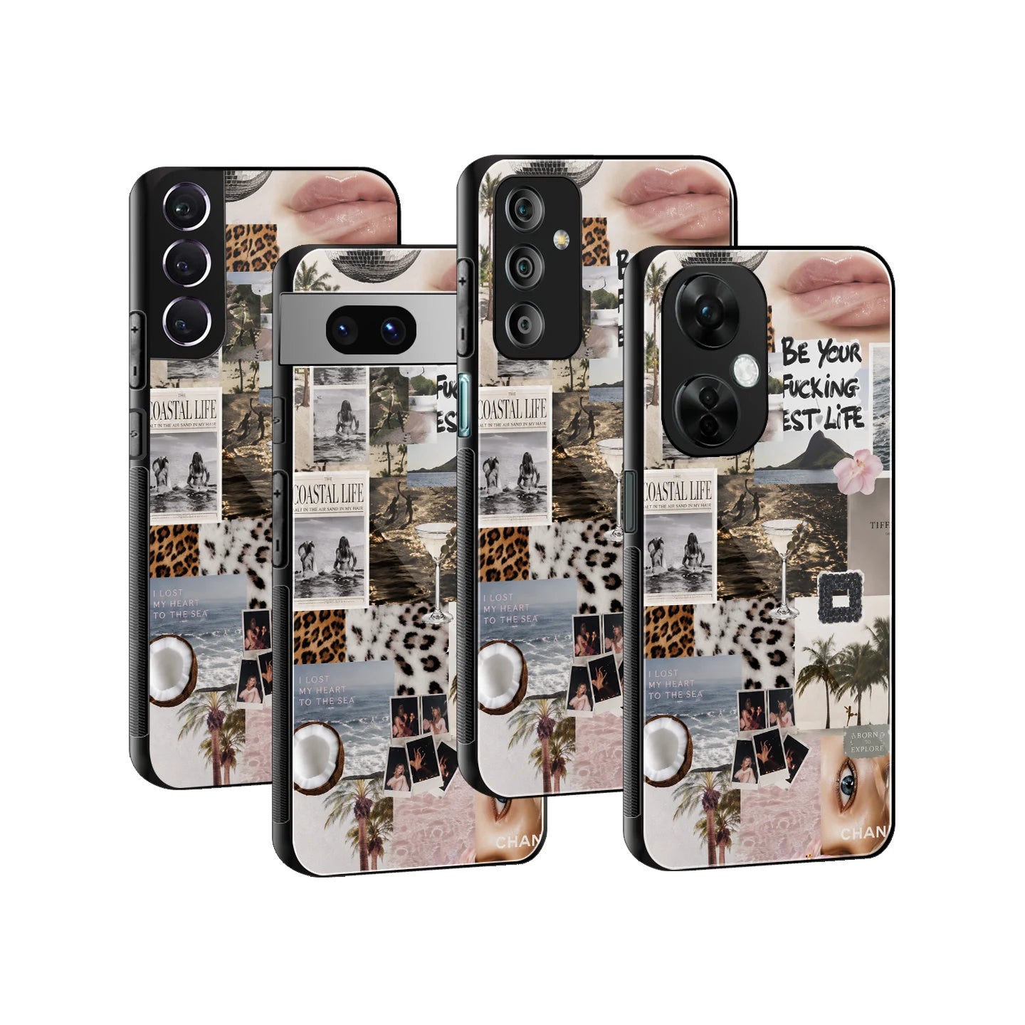 Stylish Glass Back Case for All Smartphones iPhone, Samsung, OnePlus, Pixel, Redmi, Oppo, Vivo, Motorola