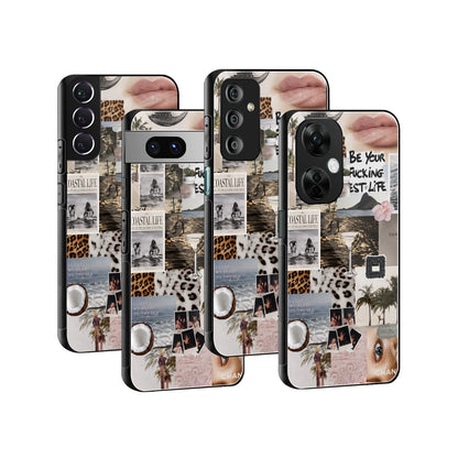 Stylish Glass Back Case for All Smartphones iPhone, Samsung, OnePlus, Pixel, Redmi, Oppo, Vivo, Motorola