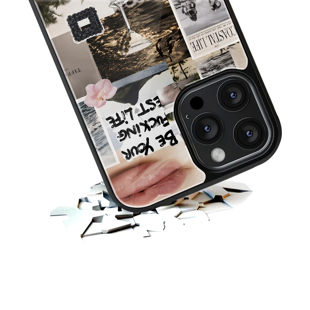 Durable Glass Back Mobile Case for iPhone, Samsung, OnePlus, Google Pixel, Redmi, Vivo, Oppo