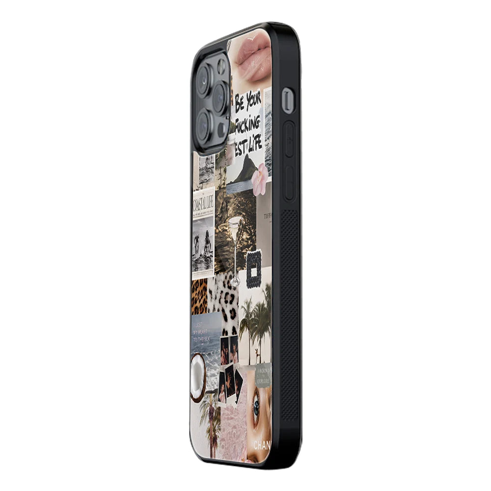 Trendy Glass Back Mobile Case for iPhone, Samsung, Redmi, OnePlus, Google Pixel, Motorola
