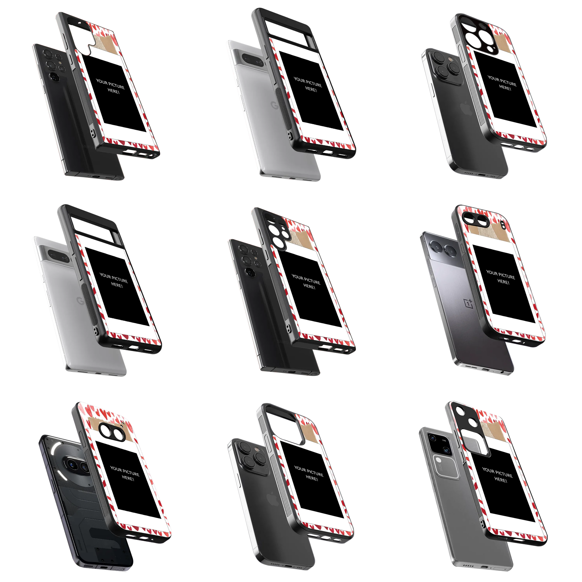 Polaroid Personalised Glass Phone Case