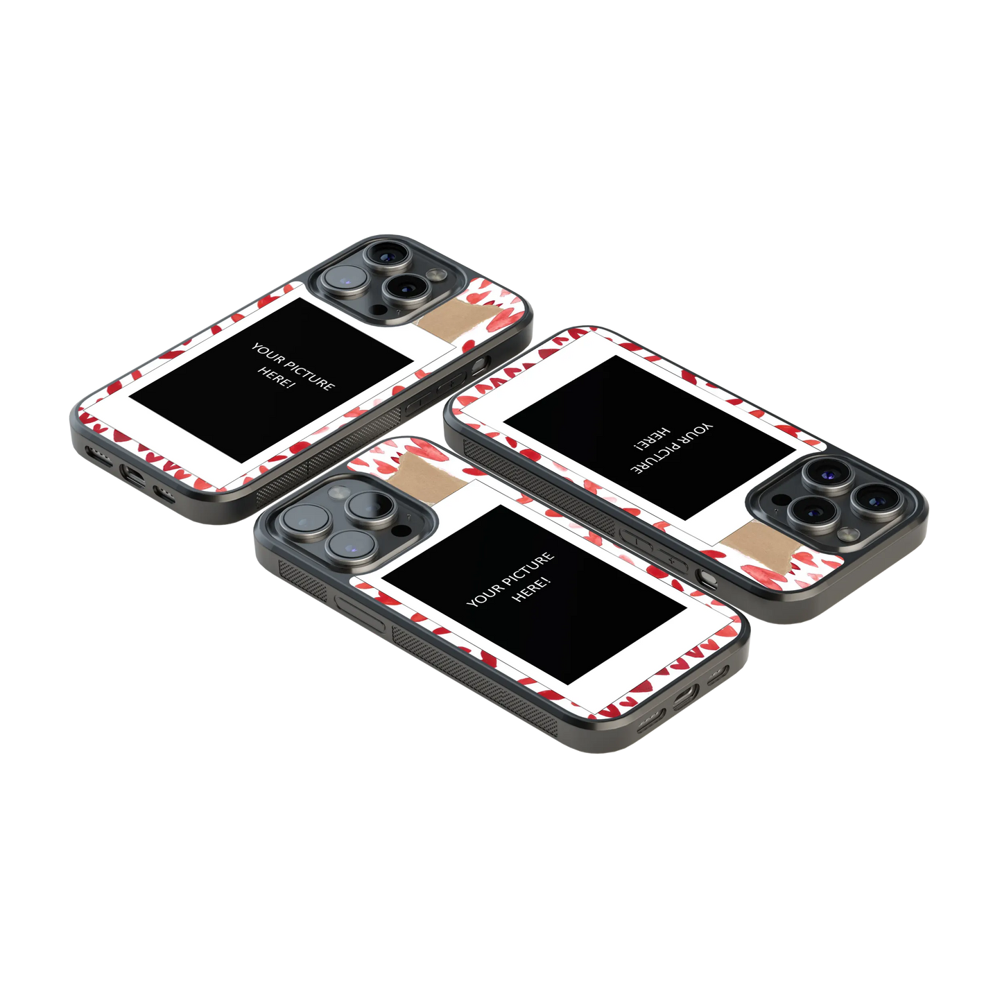 Polaroid Personalised Glass Phone Case