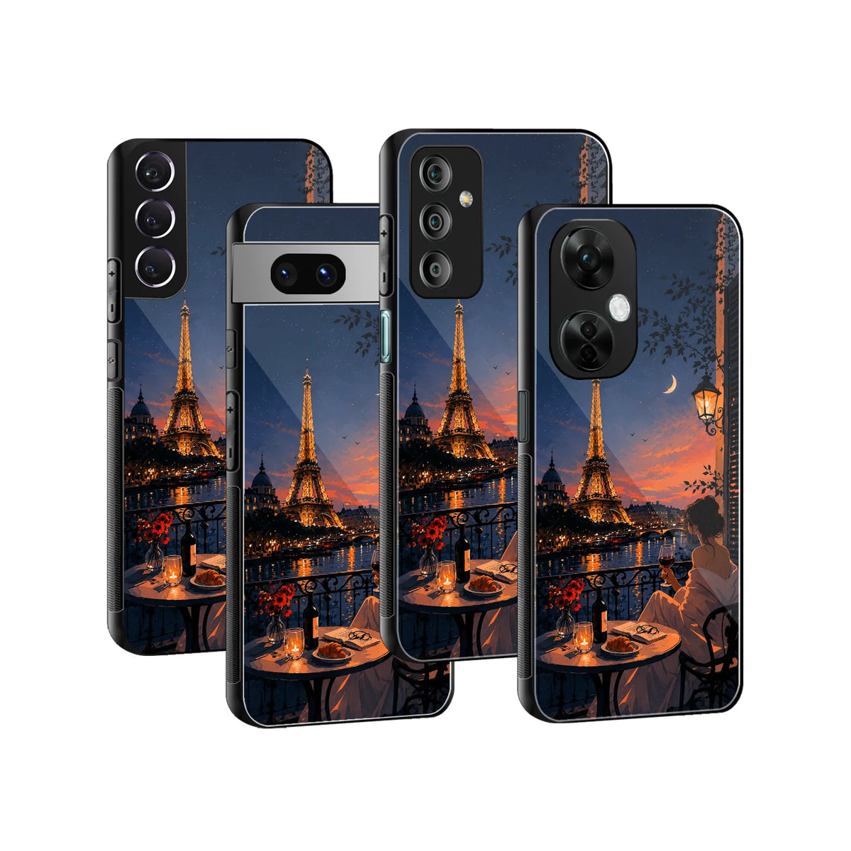 Stylish Glass Back Case for All Smartphones iPhone, Samsung, OnePlus, Pixel, Redmi, Oppo, Vivo, Motorola