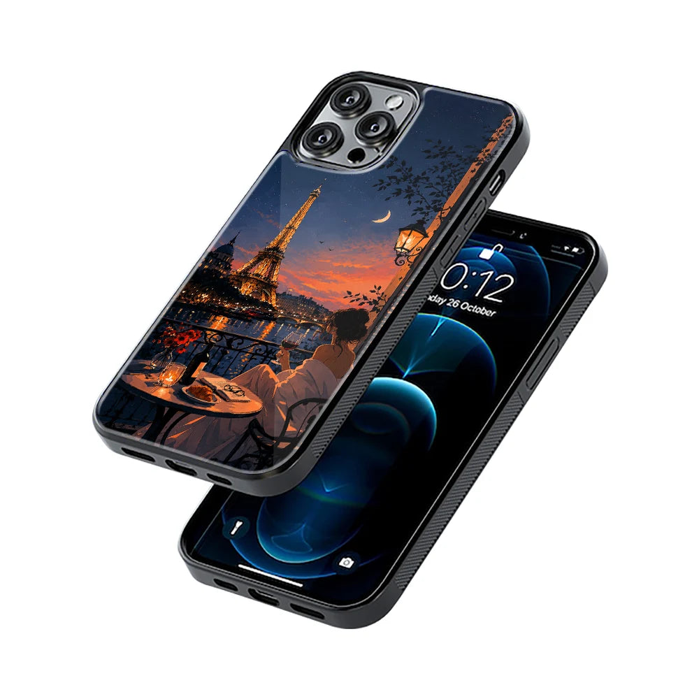 Protective Glass Back Phone Case Compatible with iPhone, Samsung, OnePlus, Pixel & More