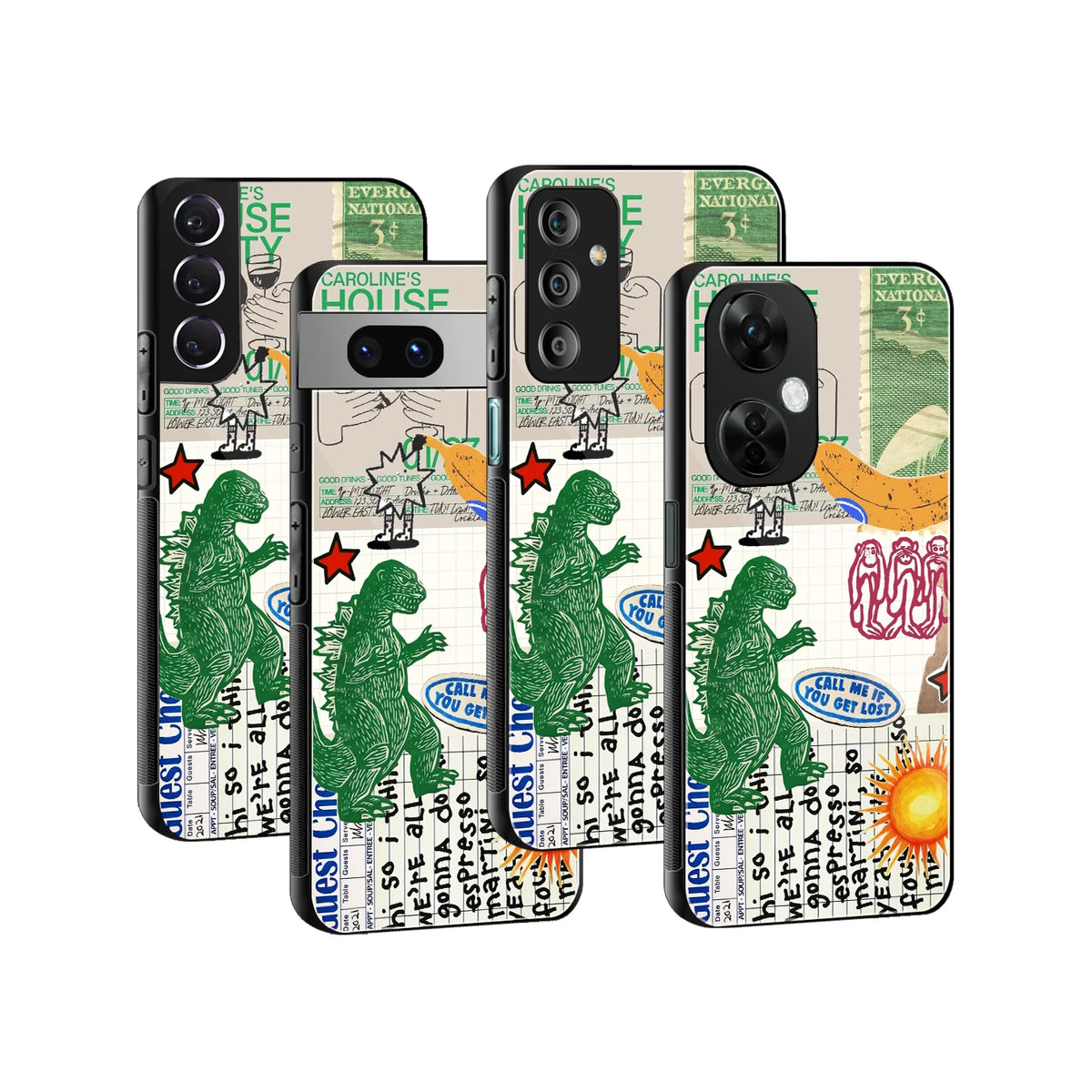 Stylish Glass Back Case for All Smartphones iPhone, Samsung, OnePlus, Pixel, Redmi, Oppo, Vivo, Motorola