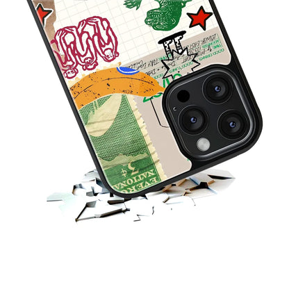 Durable Glass Back Mobile Case for iPhone, Samsung, OnePlus, Google Pixel, Redmi, Vivo, Oppo