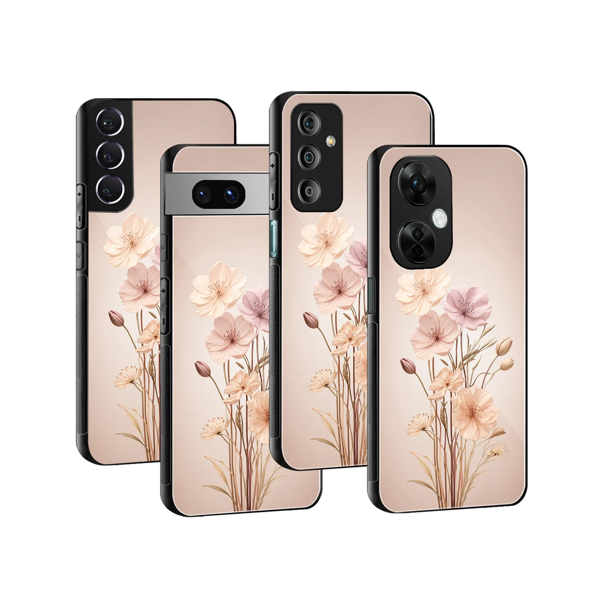 Stylish Glass Back Case for All Smartphones iPhone, Samsung, OnePlus, Pixel, Redmi, Oppo, Vivo, Motorola