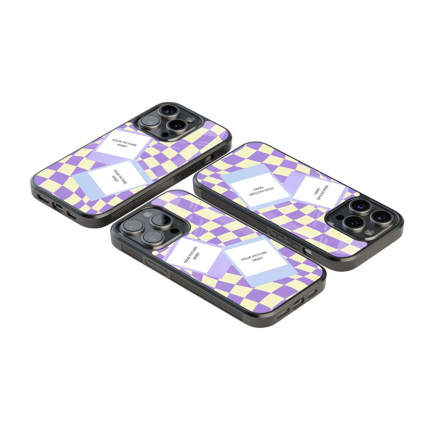 Polaroid Personalised Glass Phone Case