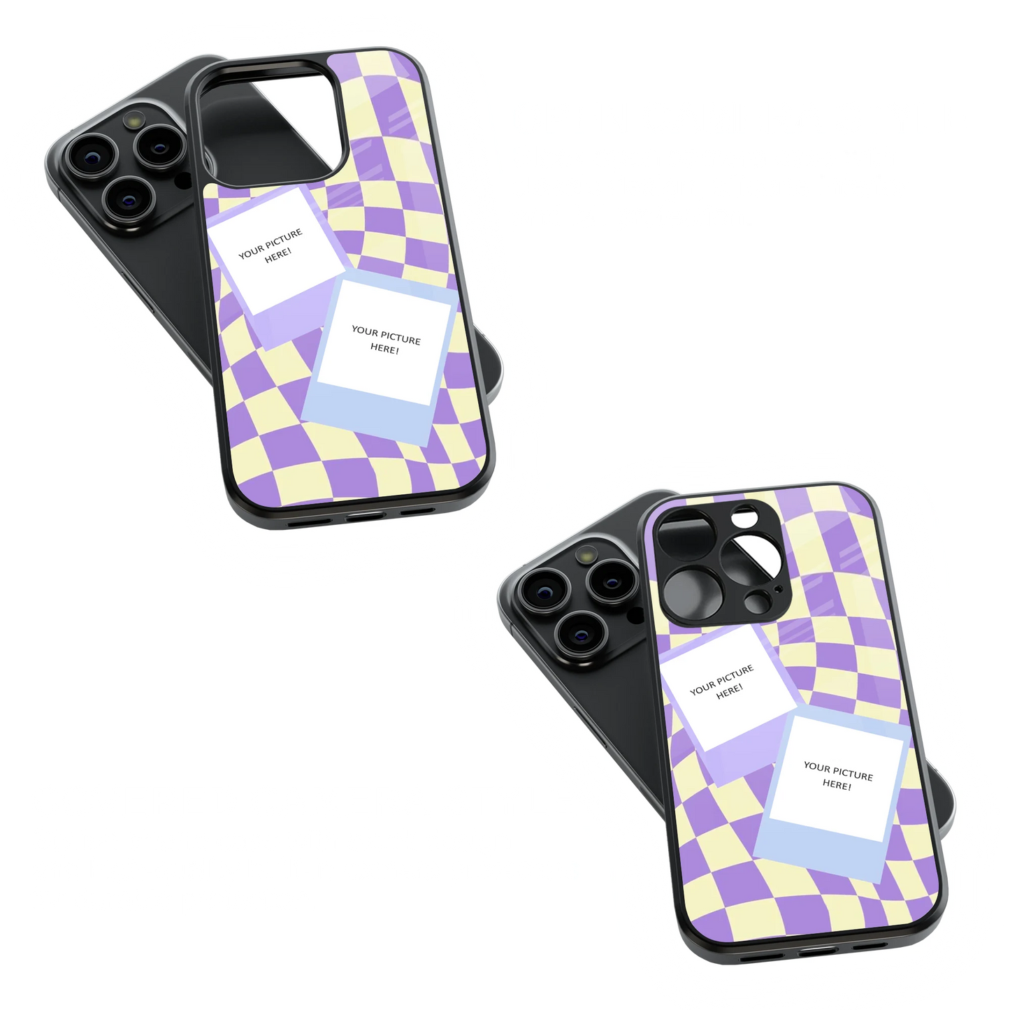 Polaroid Personalised Glass Phone Case