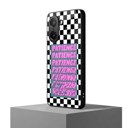 Patience Checkered oneplus nord ce5 5g mobile cover | shockproof glass phone case