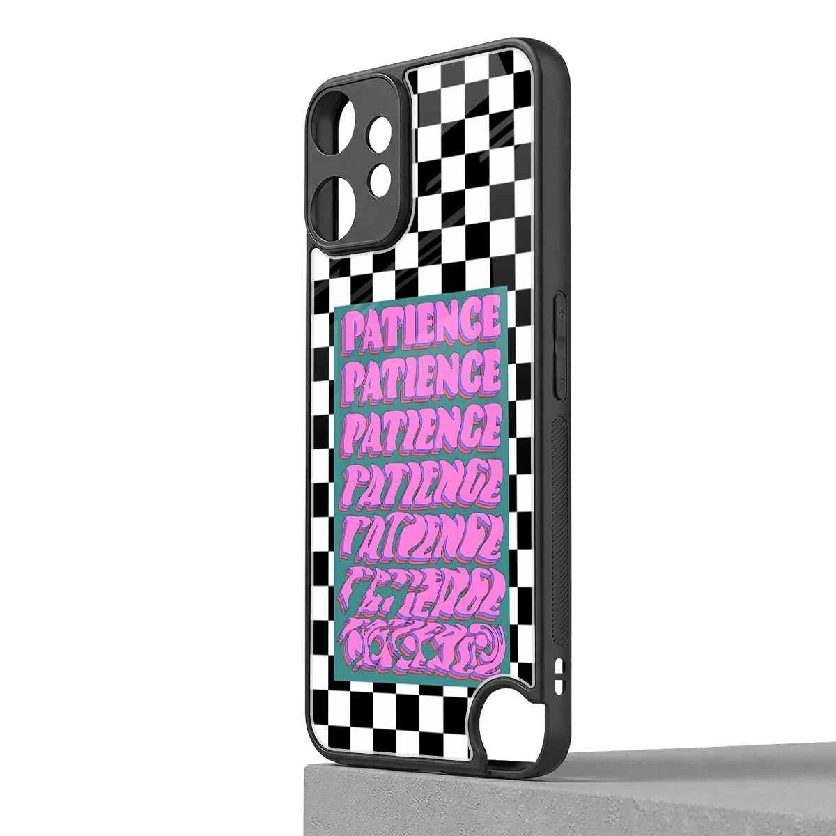 Patience Checkered cmf nothing phone 2 pro mobile cover | shockproof glass phone case
