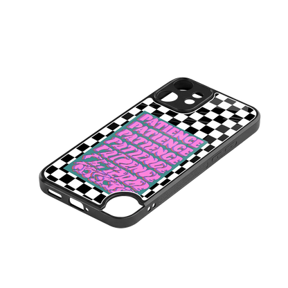 Patience Checkered stylish phone case for cmf nothing phone 2 pro | glossy glass and slim fit
