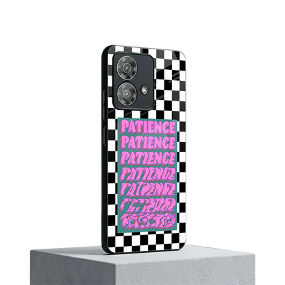 Patience Checkered motorola edge 40 neo 5g mobile cover | shockproof glass phone case