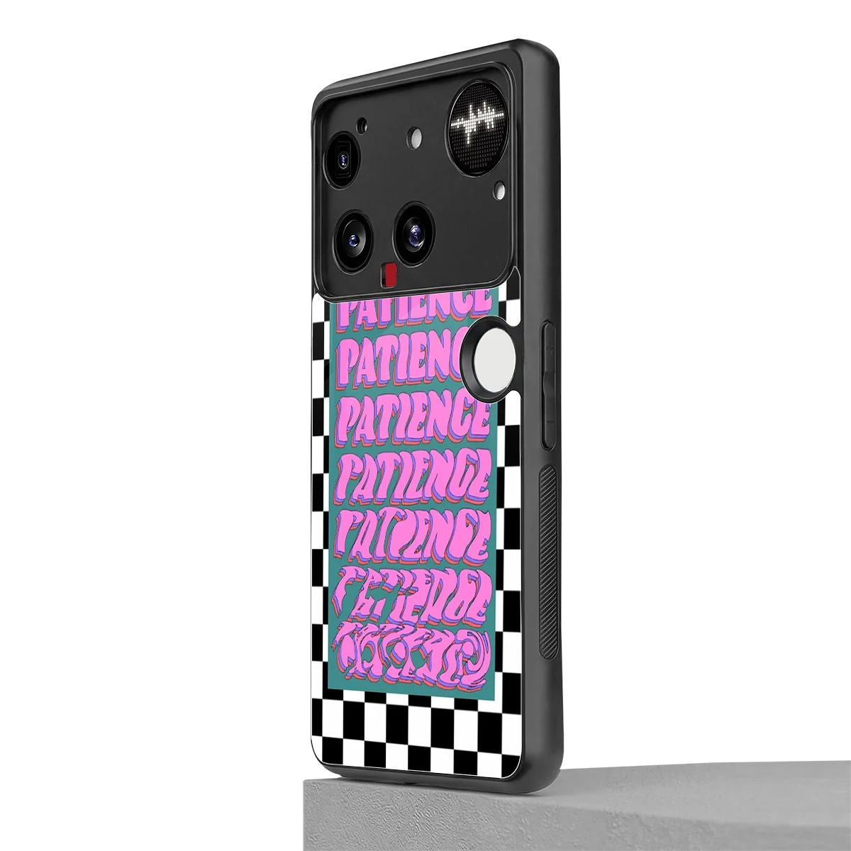 Patience Checkered nothing phone 3 mobile cover | shockproof glass phone case
