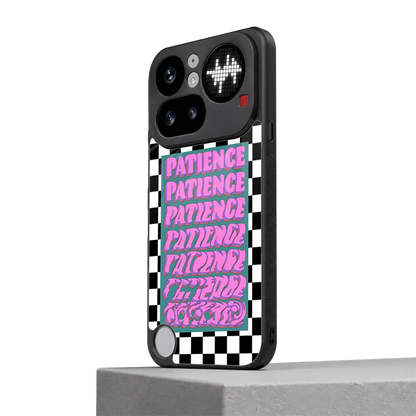 Patience Checkered nothing phone 4a pro mobile cover | shockproof glass phone case