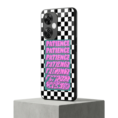 Patience Checkered oneplus nord ce 3 lite mobile cover | shockproof glass phone case