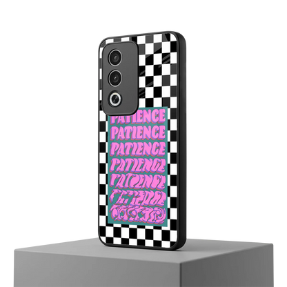 Patience Checkered oppo a3 pro mobile cover | shockproof glass phone case