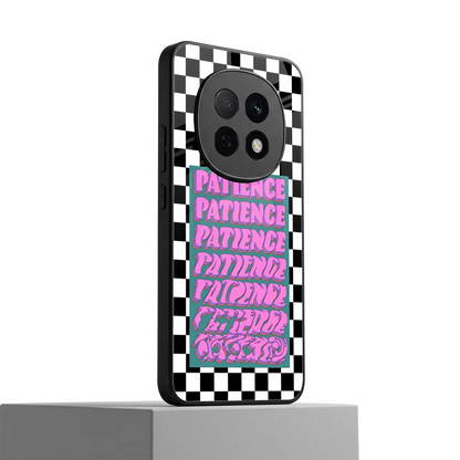 Patience Checkered oppo f29 pro 5g mobile cover | shockproof glass phone case